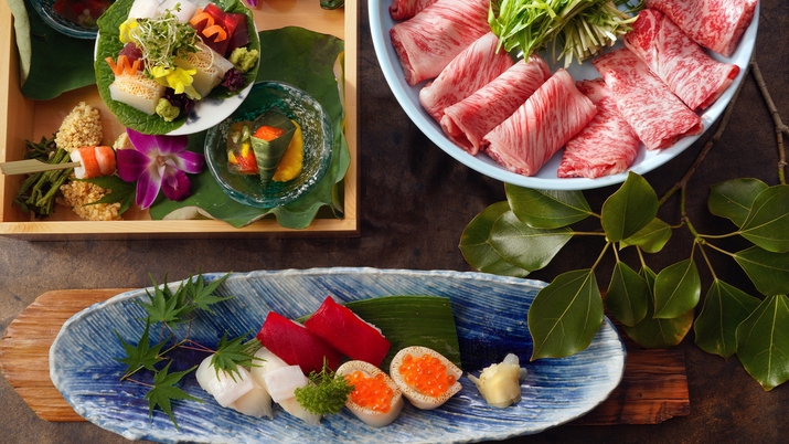 【１日数組限定/信州プレミアム牛肉しゃぶしゃぶ】お得なアップグレード会席で長野ブランド牛を堪能！