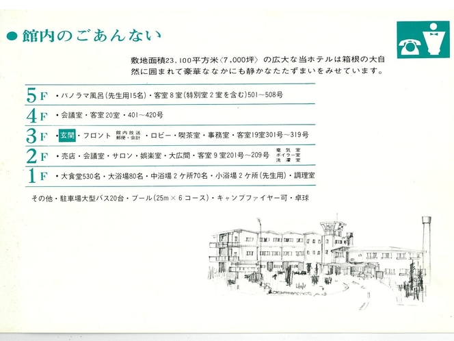 旧パンフレット　開業当初（昭和37年ごろ）