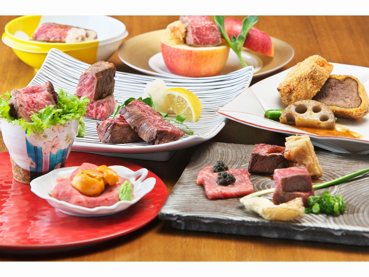 【連泊】　山形を食べ尽くそう　スタンダードプラン+肉のフルコース　翠葉亭利用 