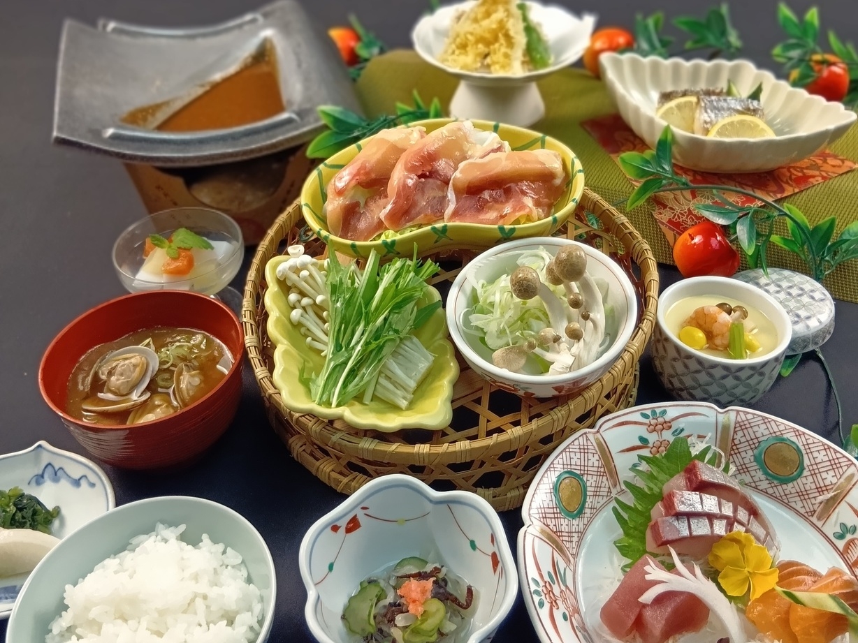 日帰り夕食【期間限定★感謝祭】西浦御膳orひきずり御膳《室内で浜焼きバーベキューも大人気》