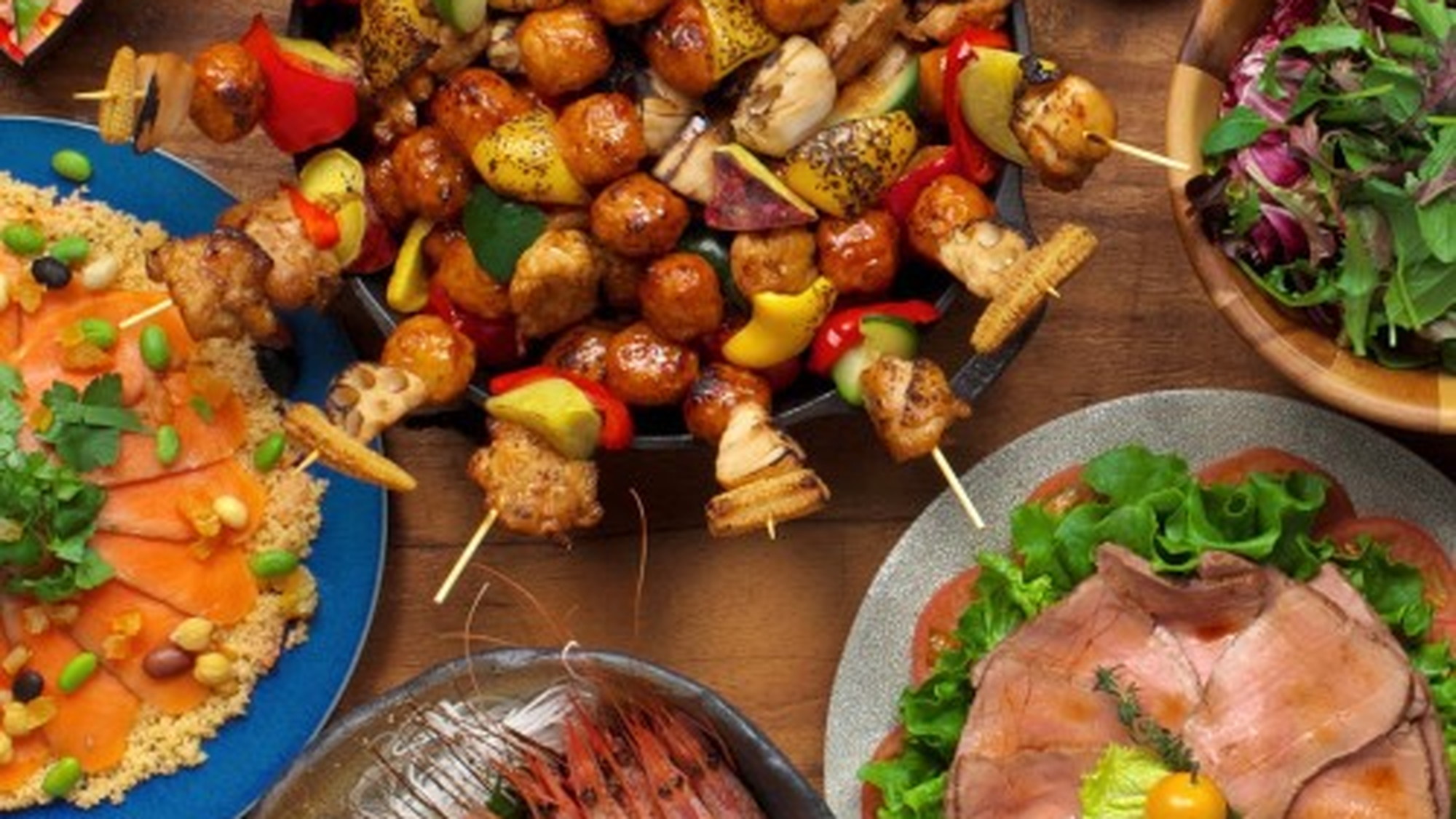 洋食・和食・多国籍料理まで♪楽しいラインナップ（一例）