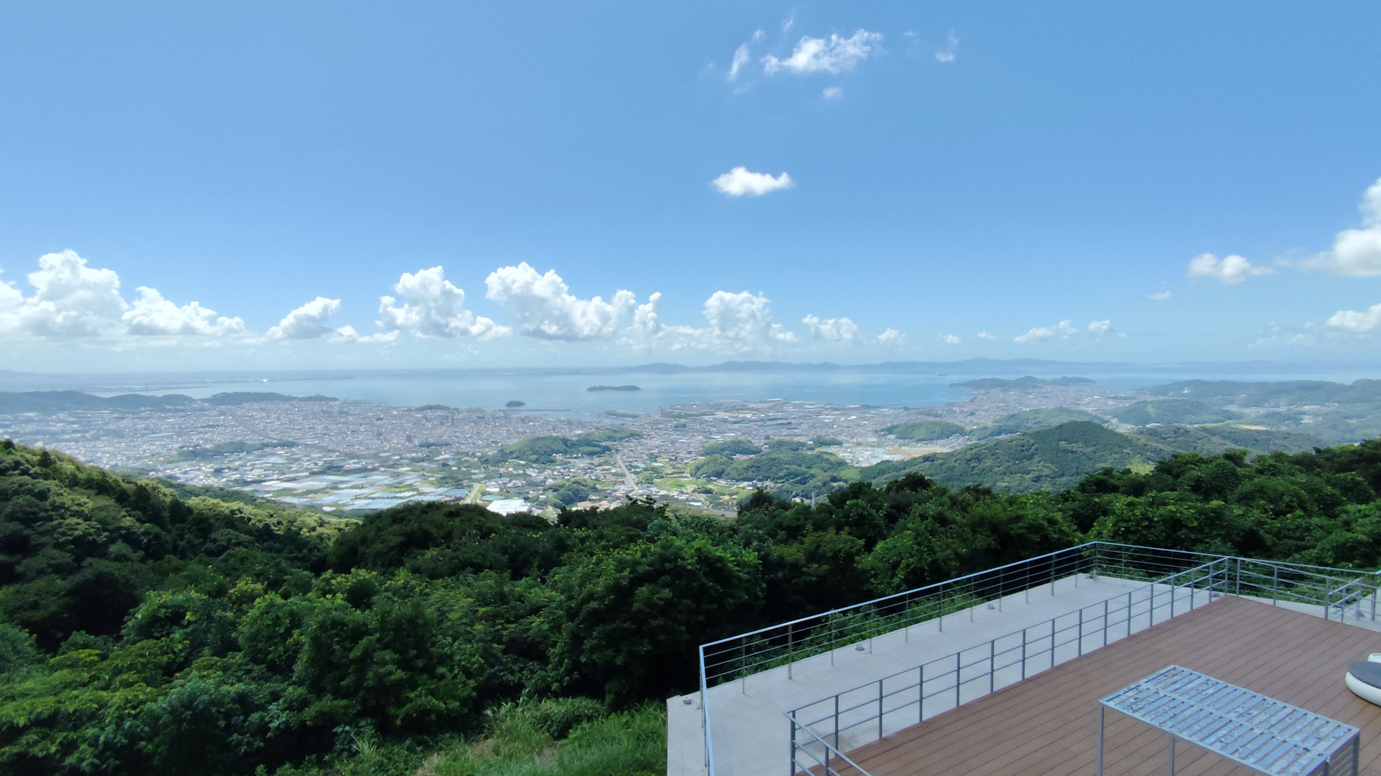 蒲郡方面の景色