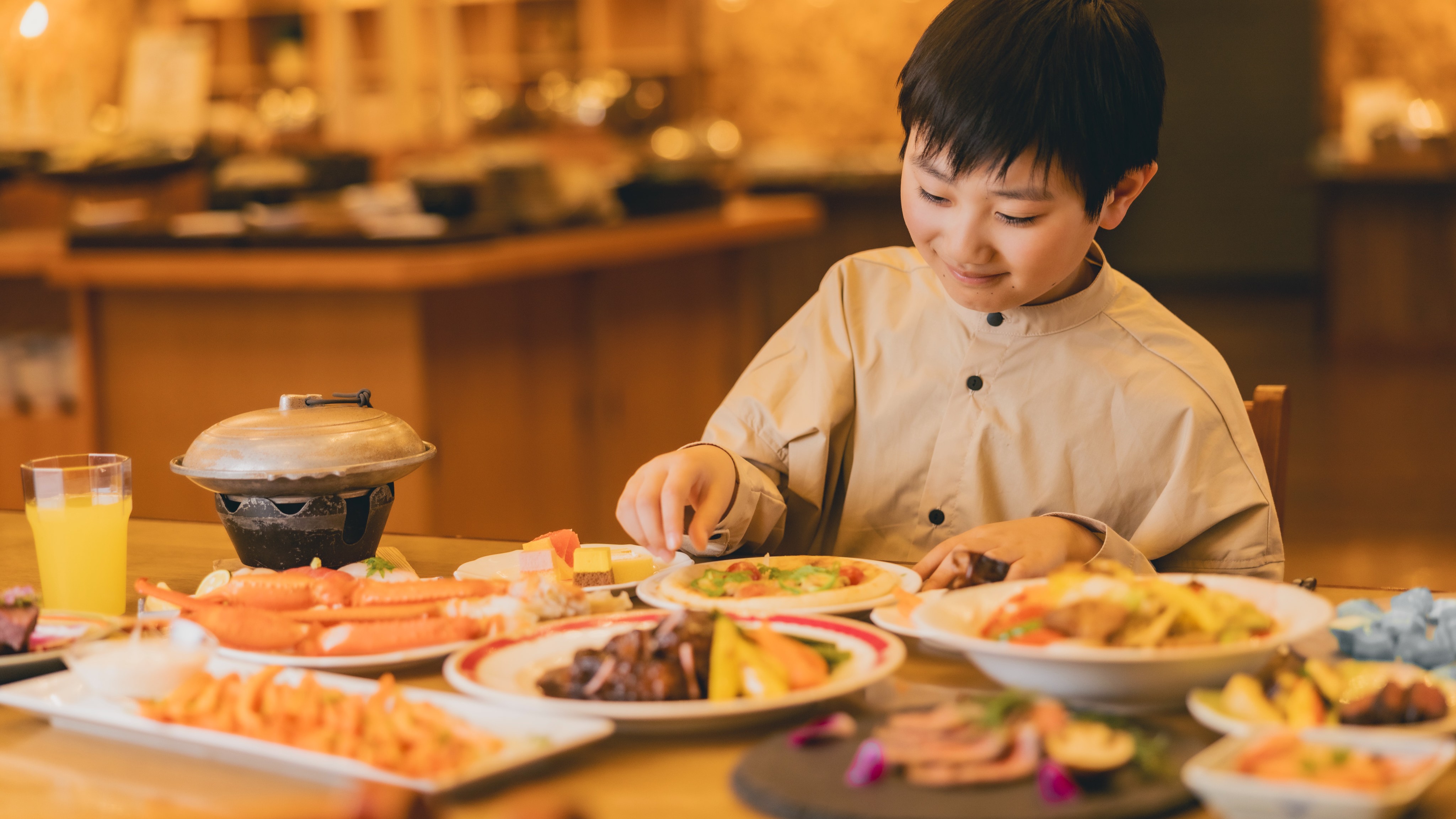お好きなお料理をお好きなだけ、大満足のビュッフェ。
