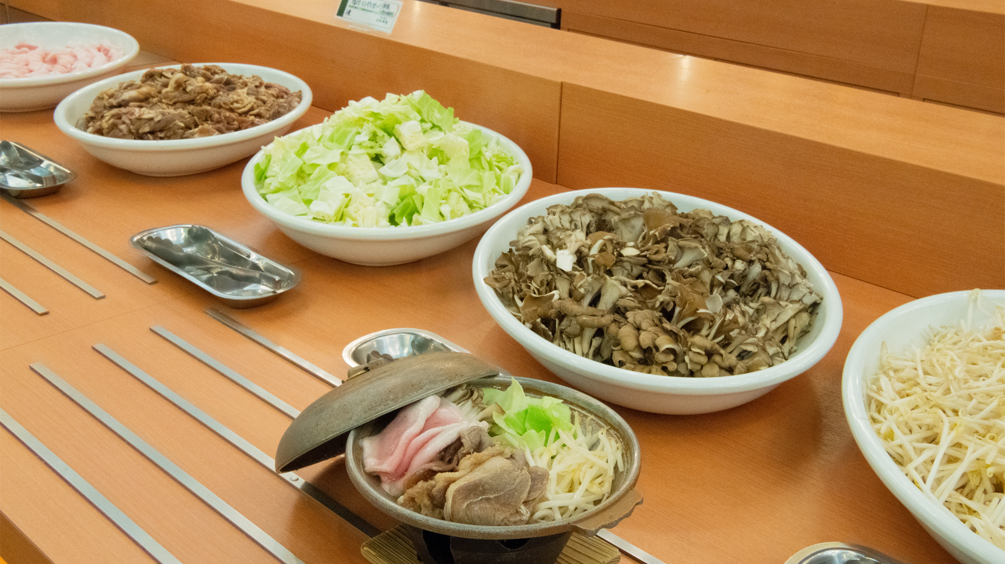 夕食バイキング／お好みの肉陶板焼きが食べられます！