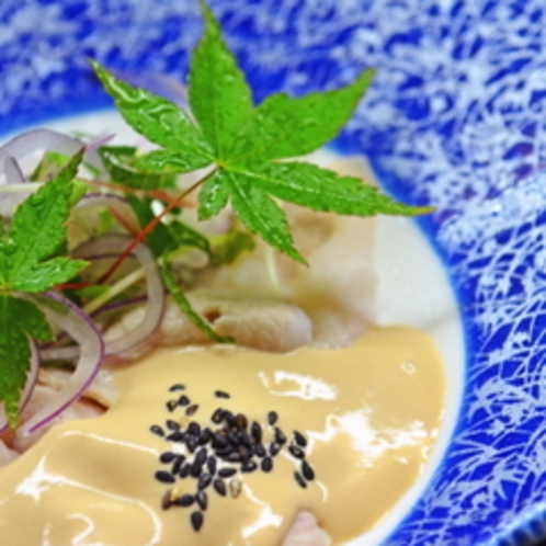 【美味礼讃】香味野菜と豚ロース肉の冷製しゃぶしゃぶ