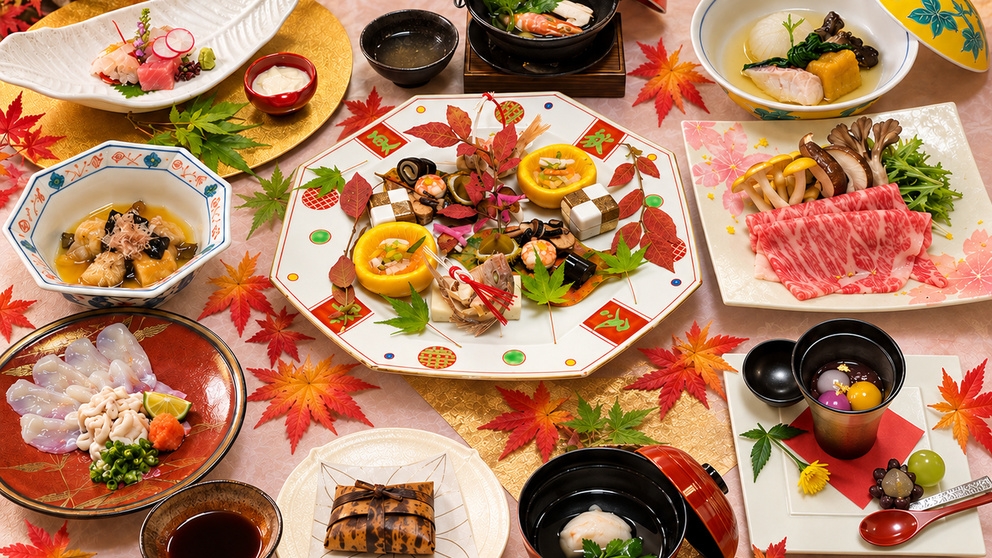 【開業60周年記念｜復刻最高峰会席】1日3組限定「旬ごころ/季ごころ」復刻×上階和洋室