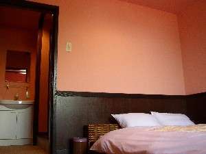 ヒノキ風呂付ダブル