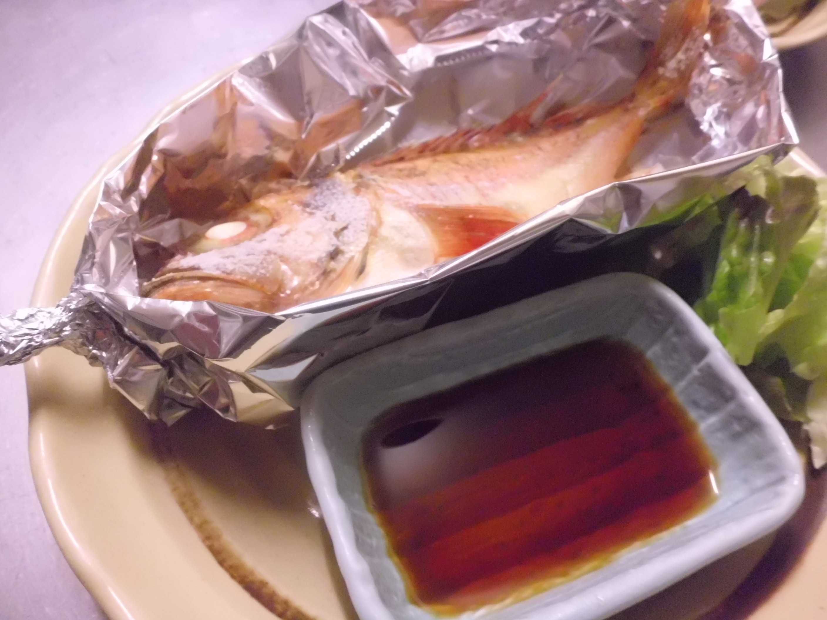 アラカブのホイル焼き