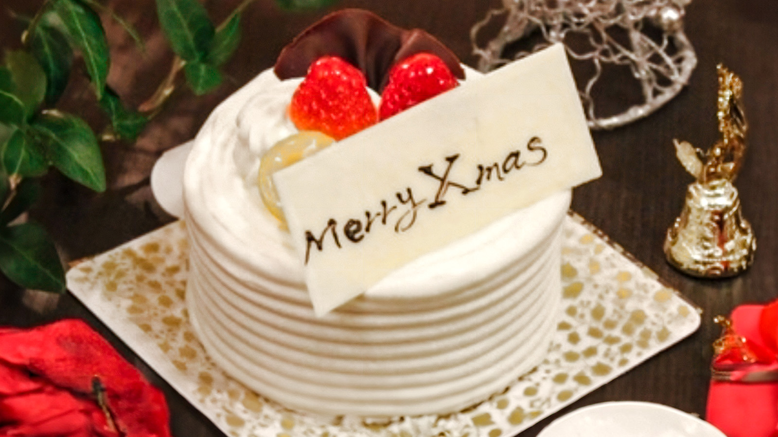 クリスマスは2人で一緒にケーキ！