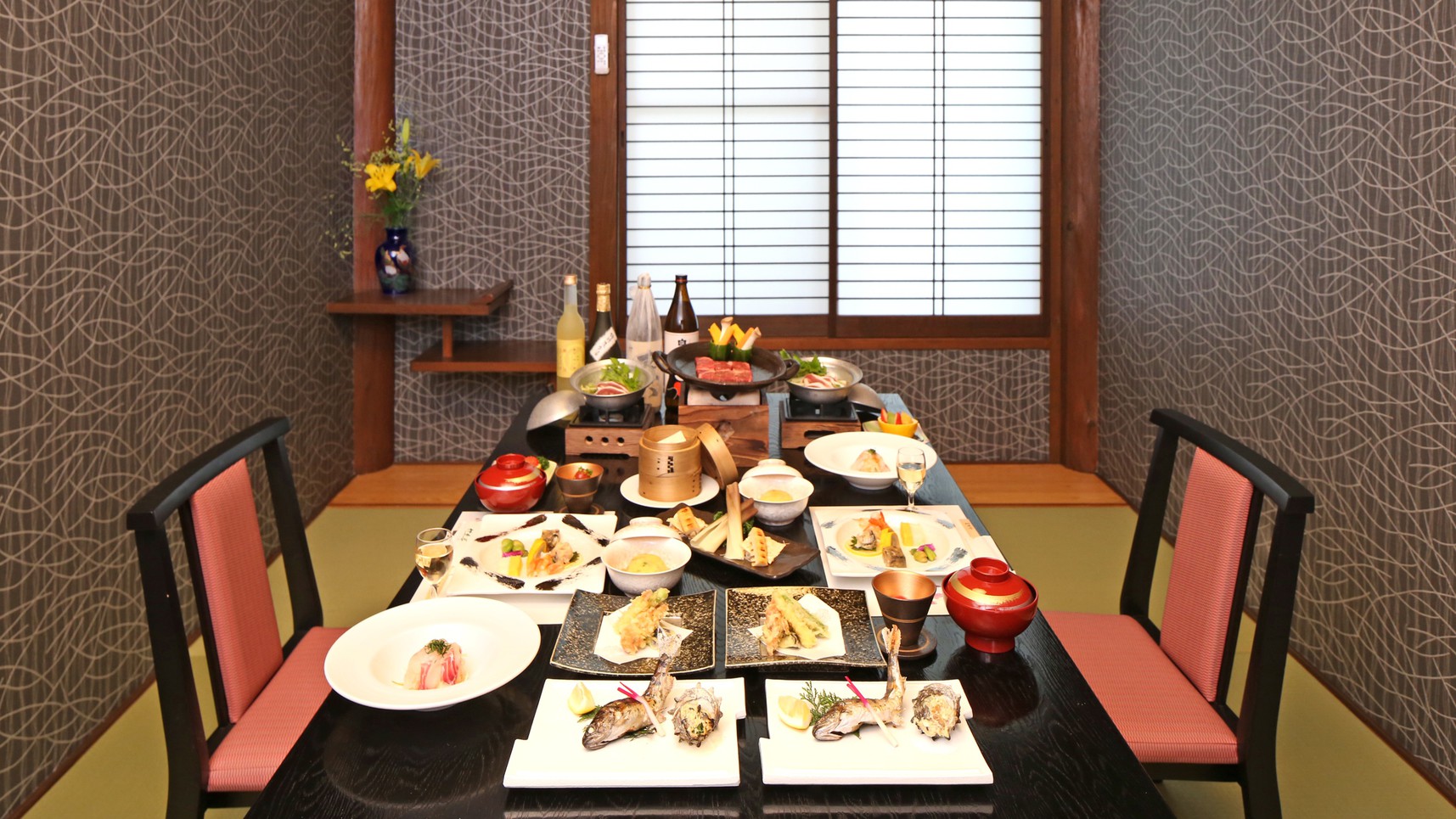 【グレードアッププラン】露天付・個室食「熊本特選馬刺し」＆「馬焼き」＆「あそ赤牛料理」
