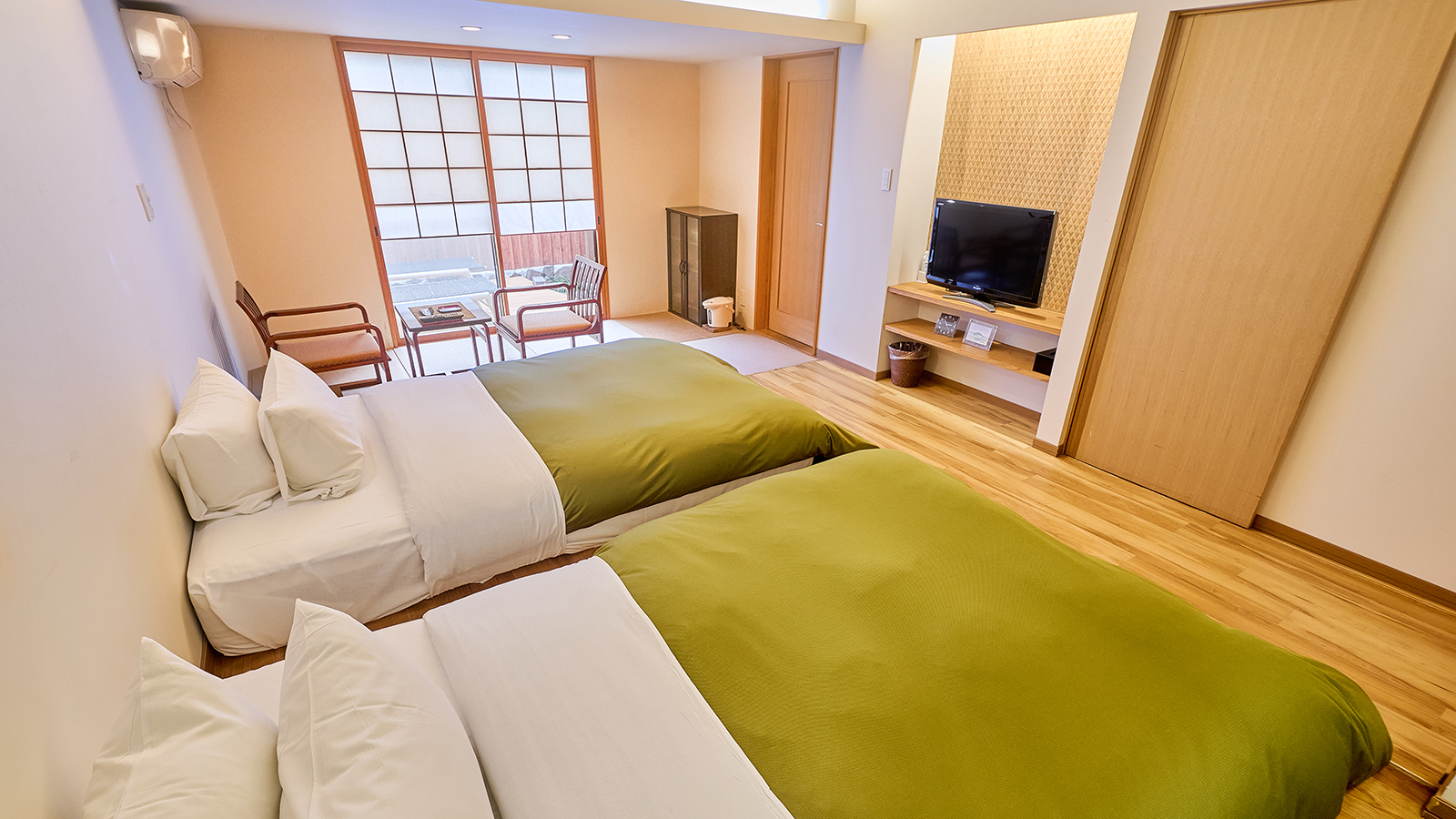 【和風モダン】ツイン（12畳)　露天風呂付・離れ