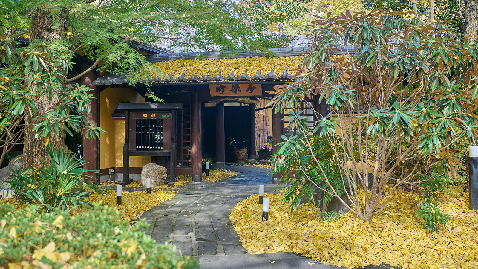 【紅葉の頃】館内入口