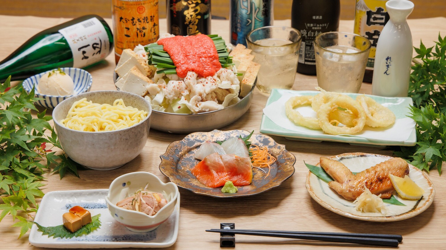 熊本県食べログもつ鍋№１【ゆめぜん】焼鳥、馬刺、何でも好きに選んで●夕食レストラン３千円分＋朝食付●