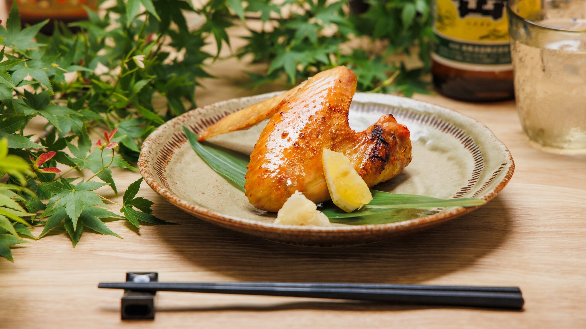 【夕食】天草大王の大手羽　塩焼き～天草の塩で～
