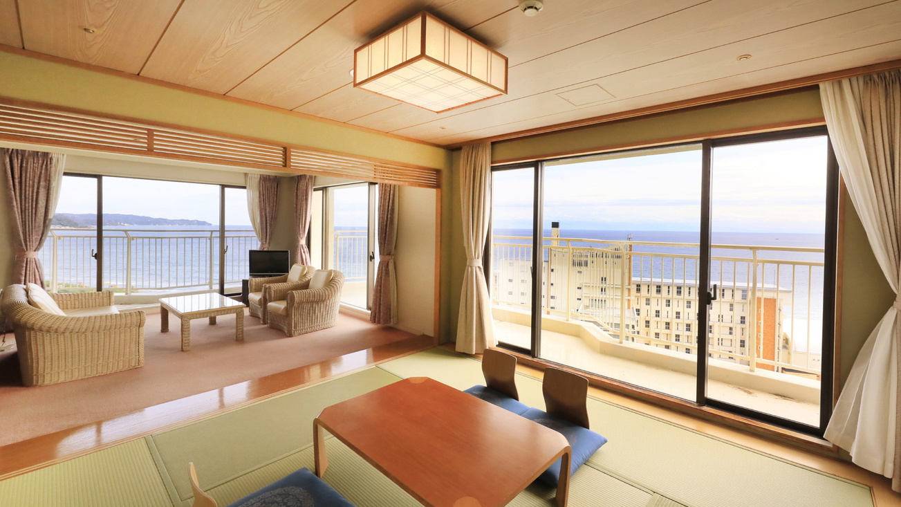 和洋室　窓外に太平洋を一望にする和室　※一例