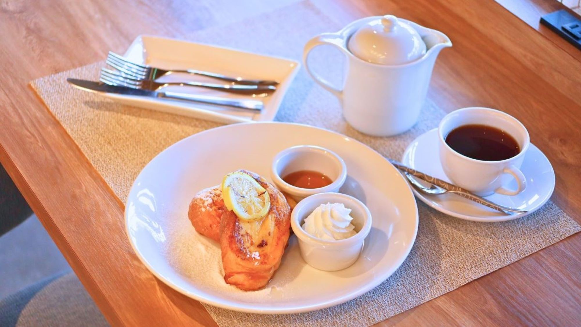 【カフェ】奥久慈卵のフレンチトースト