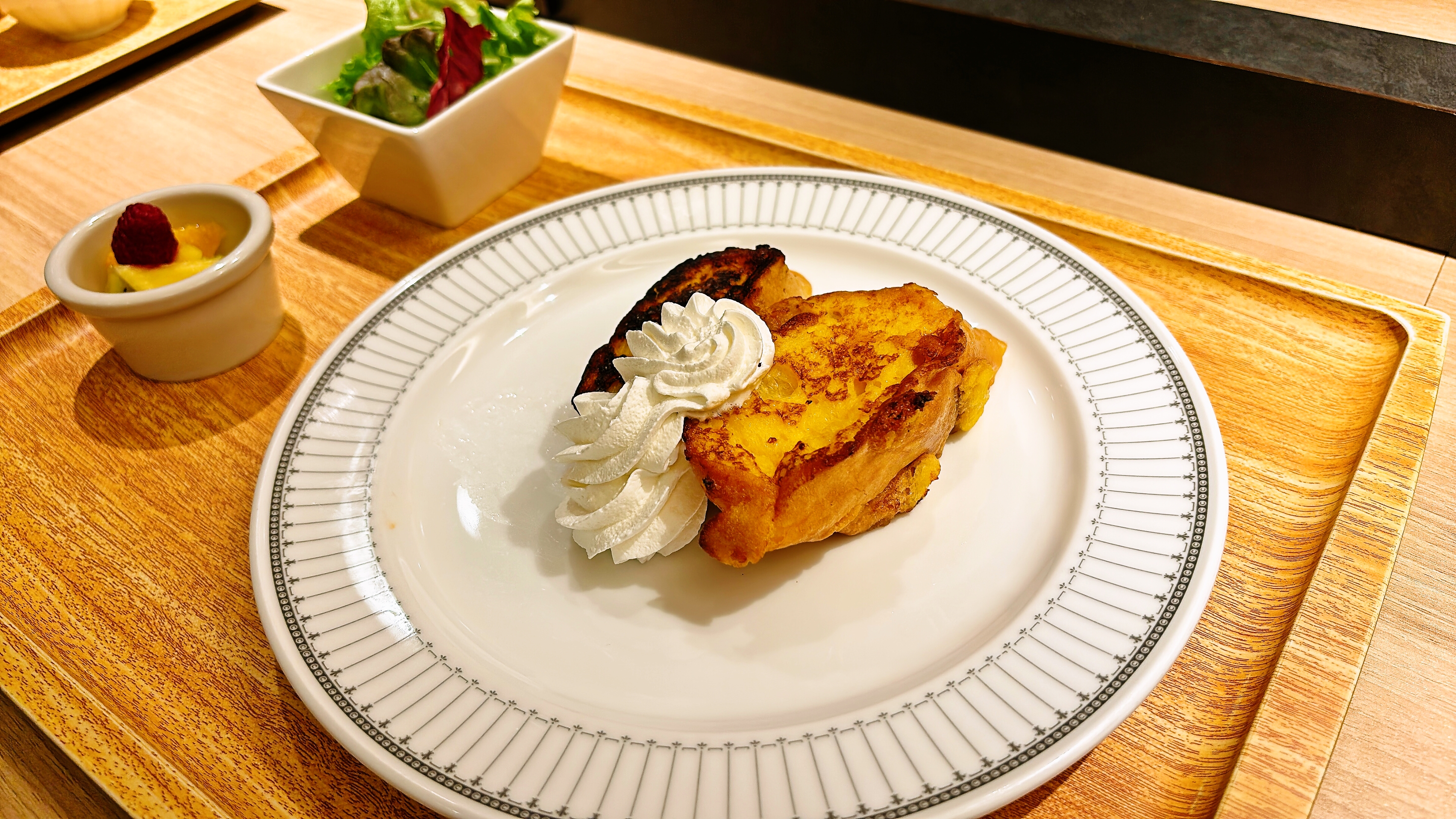 【朝食】奥久慈卵のフレンチトースト