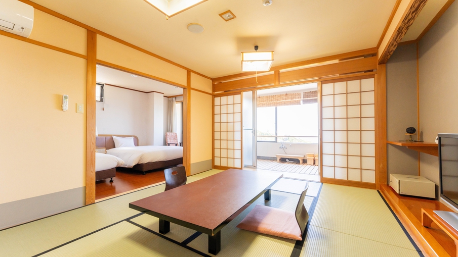 ②【和洋室海向き】10畳+ツイン6名迄