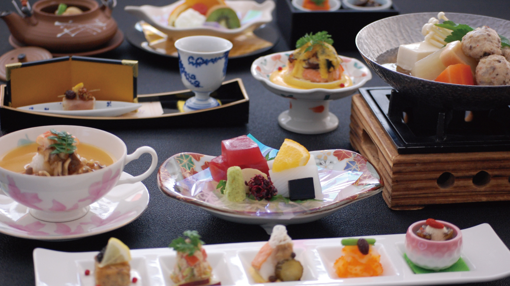 【直前割/５〜６月限定】大蛤の酒蒸しと黒毛和牛の塩麹仕立て、ひと手間加えた創作会席をお部屋で(S)