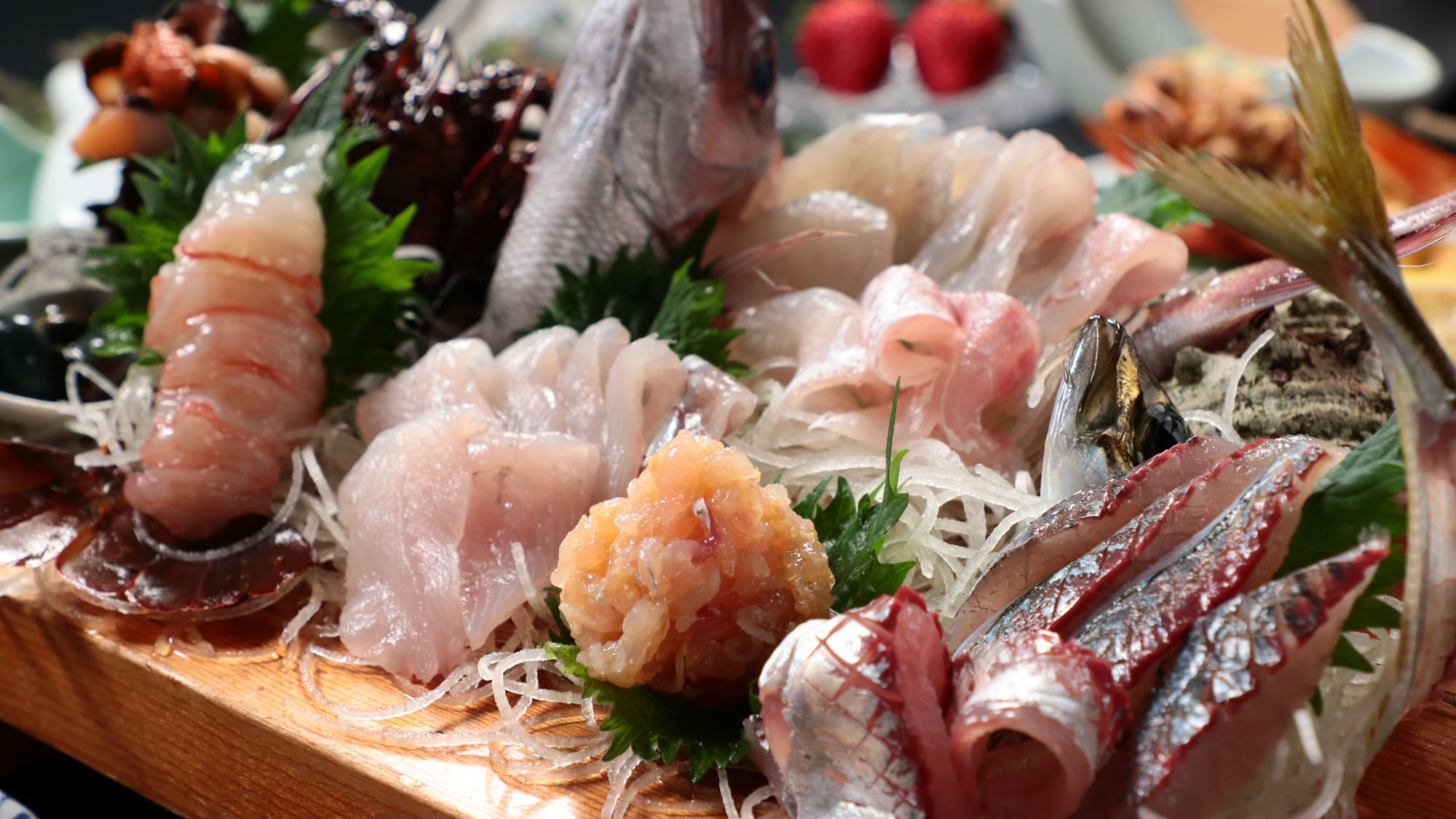 料理_夕食_コース舟盛り*