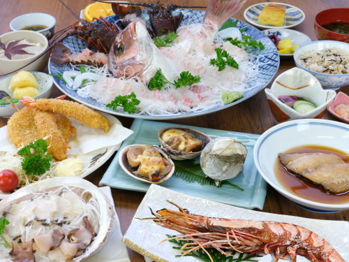●漁村・国崎●伊勢エビ鮑を食べようぜ福の膳コース 