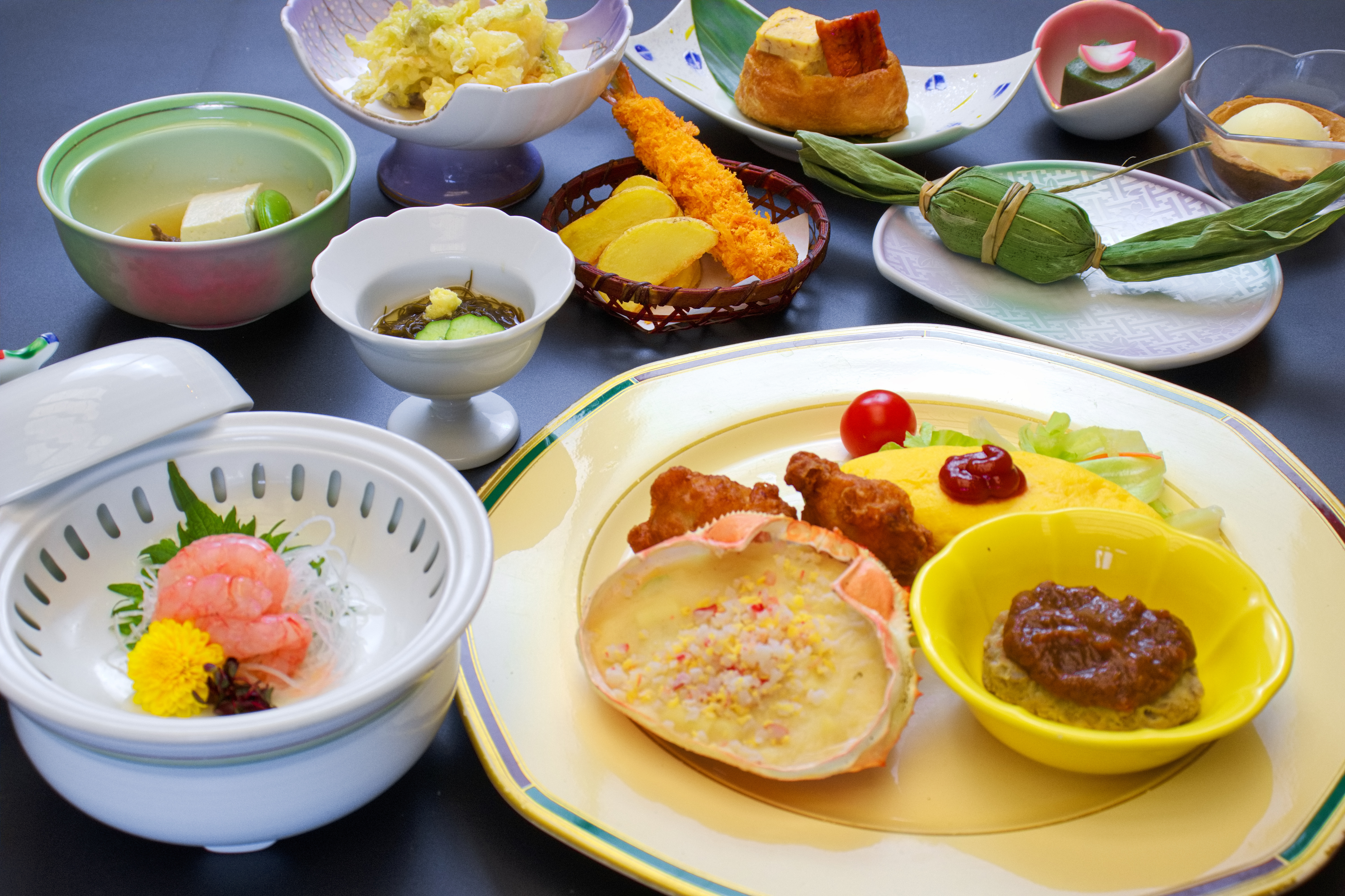 【お子様会場食の一例】少し大人びた味わいをお子様にも。特別な日にぴったりなミニ懐石コース。