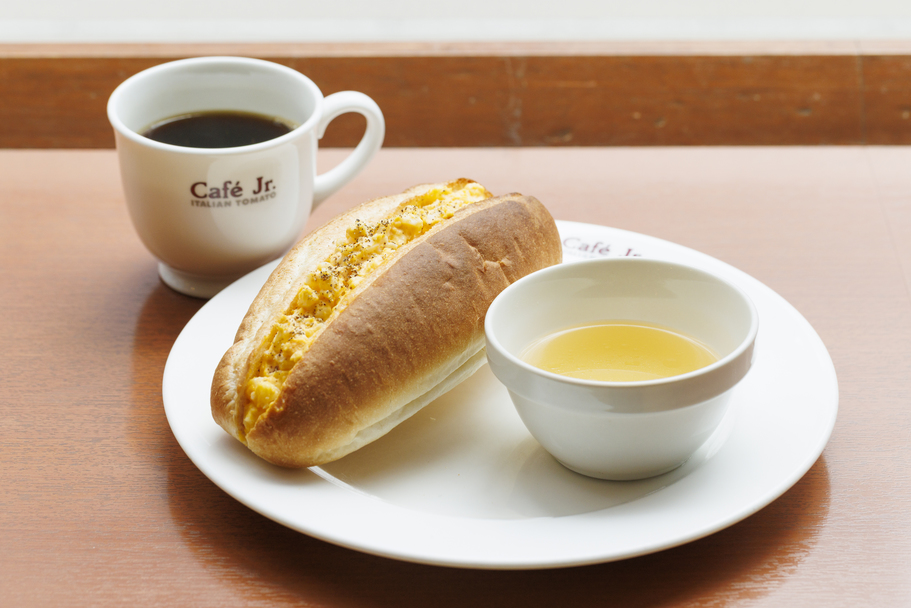 無料朝食-たまごパン