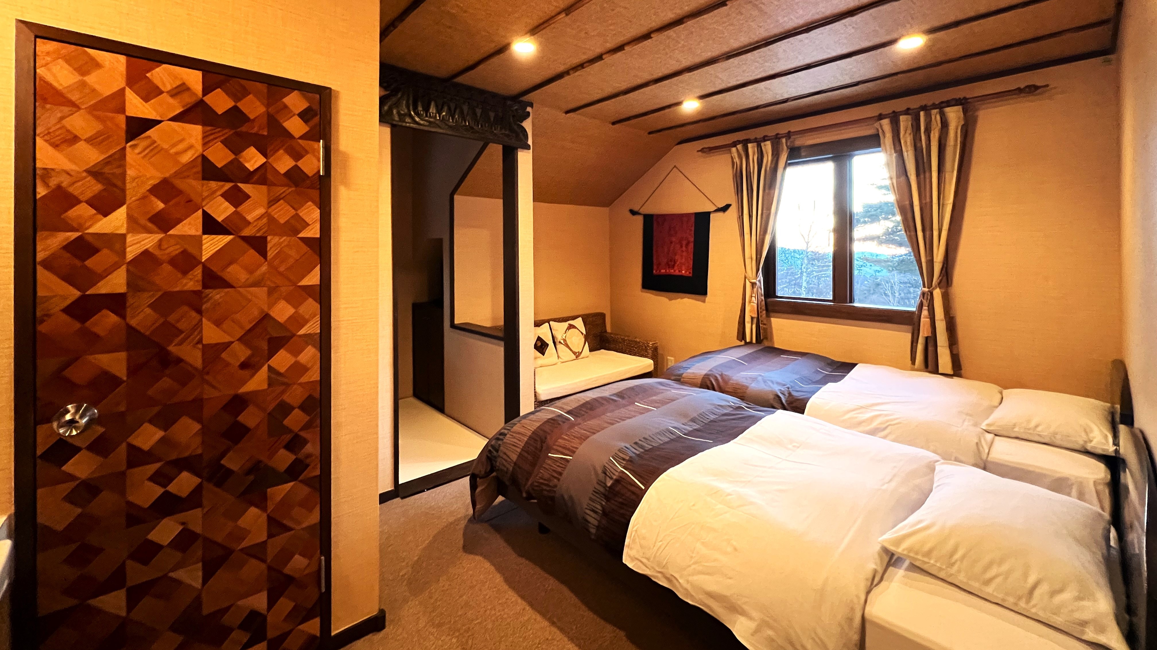 ミニ和室付＜アジアンツインルーム＞　禁煙　トイレ・洗面付