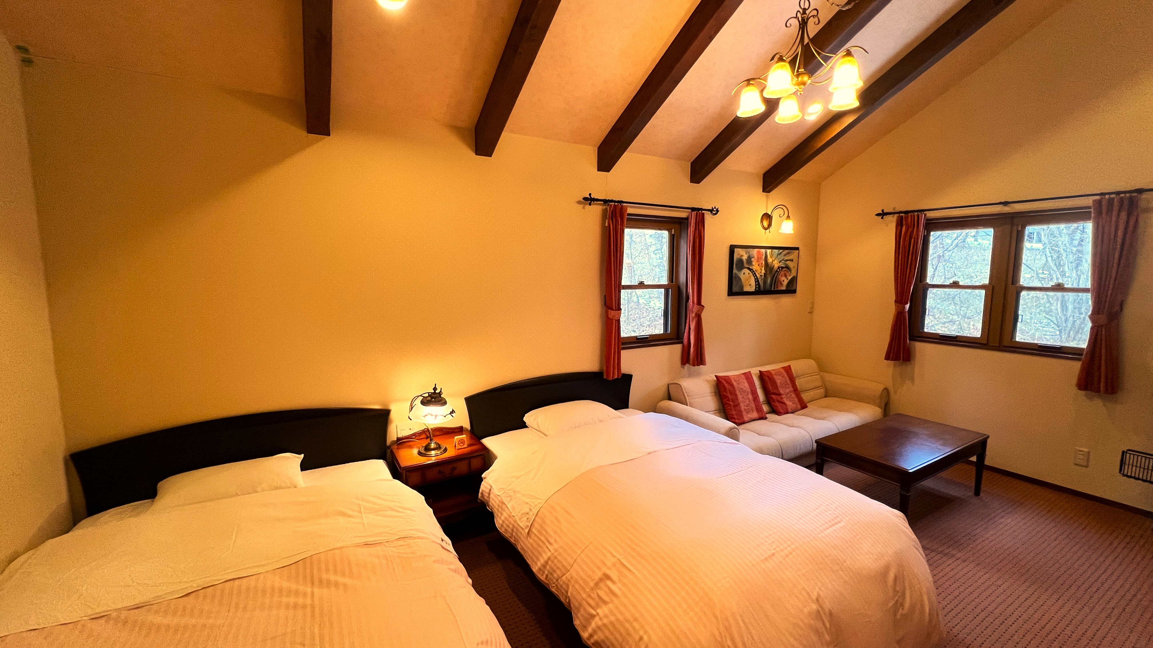 ちょっぴりリッチ＜デラックスツインルームB＞　禁煙　バス・トイレ・洗面付