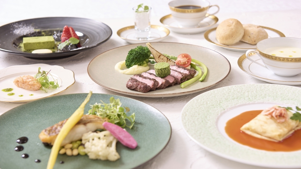 【LUXDAYSセール】【スタンダード◇洋食】最上階レストランで味わうフレンチフルコース【1泊2食】