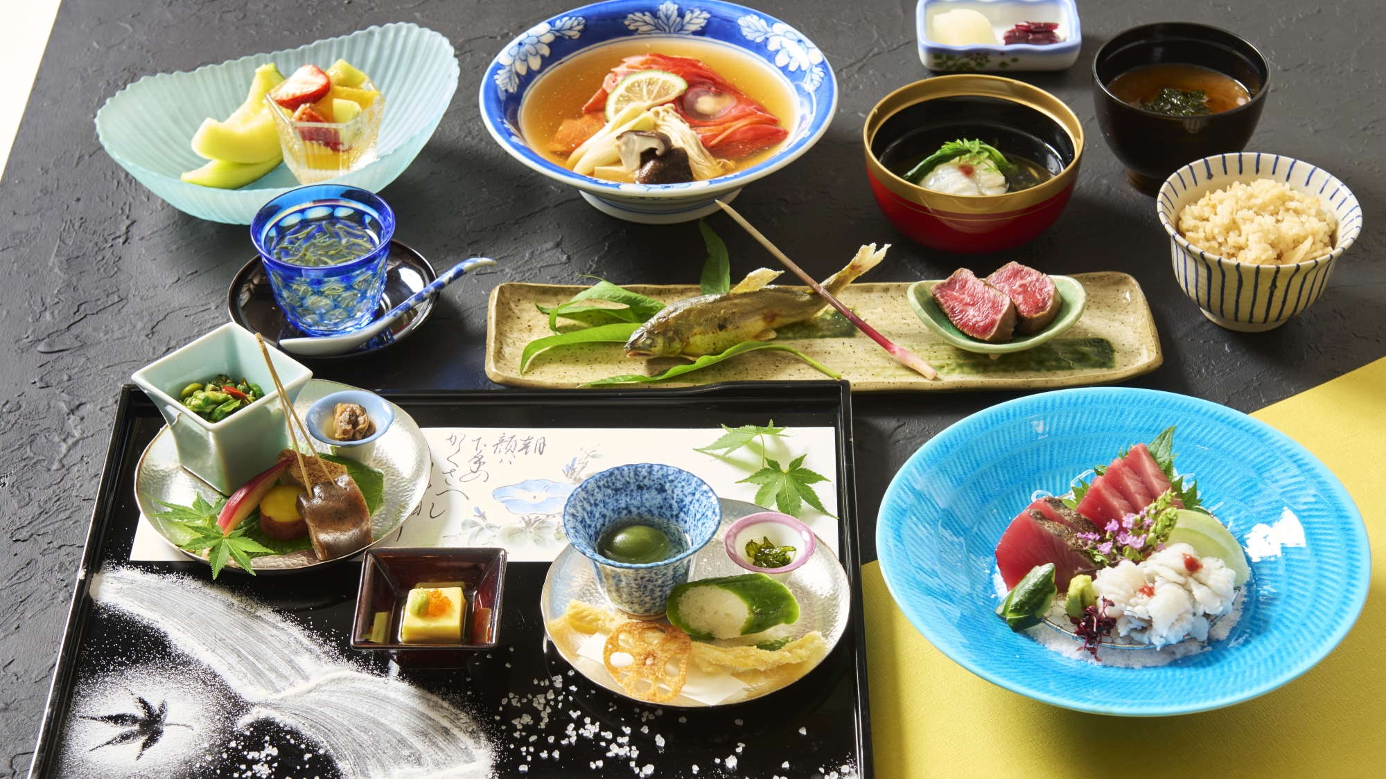 最上級の和食コース『御前崎会席』※お料理イメージ　2025夏