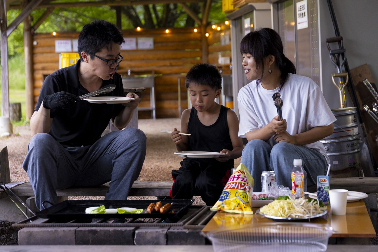 【楽天スーパーSALE】【ＢＢＱ体験プラン 1泊2食付】夕食は火起こしから行う野外ＢＢＱ☆ドリンク付