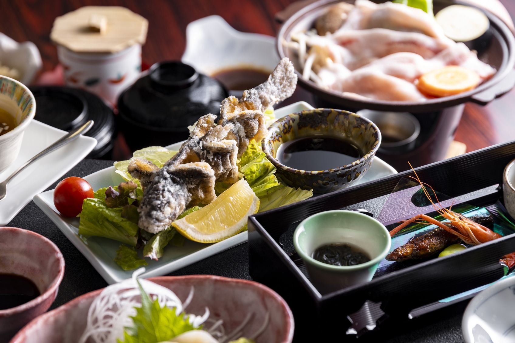 【楽天スーパーSALE】【季節会席プラン 1泊2食付】地元産にこだわった季節の食材を味わう会席コース