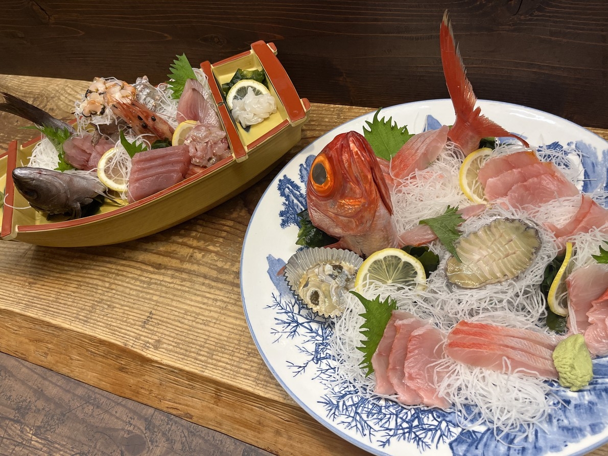 【アワビ×舟盛×金目鯛】ごちそうづくしの伊豆満喫プラン＜CJ＞