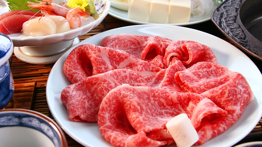 ■【すき焼き会席】季節の味わいと良質な牛のすき焼きをコースで　Ver02