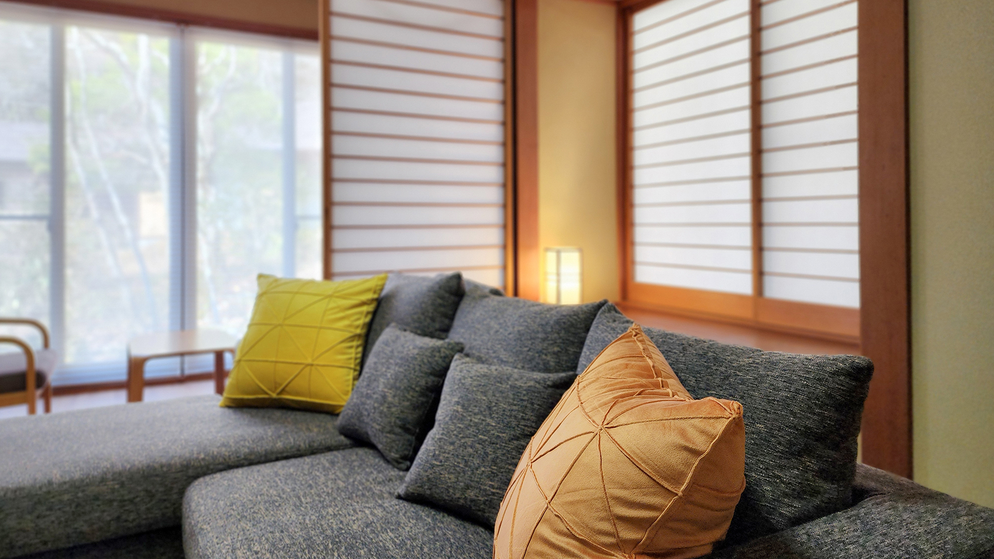 #【はなれ客室 光琳】リニューアルし広い空間をいかした造りになっております