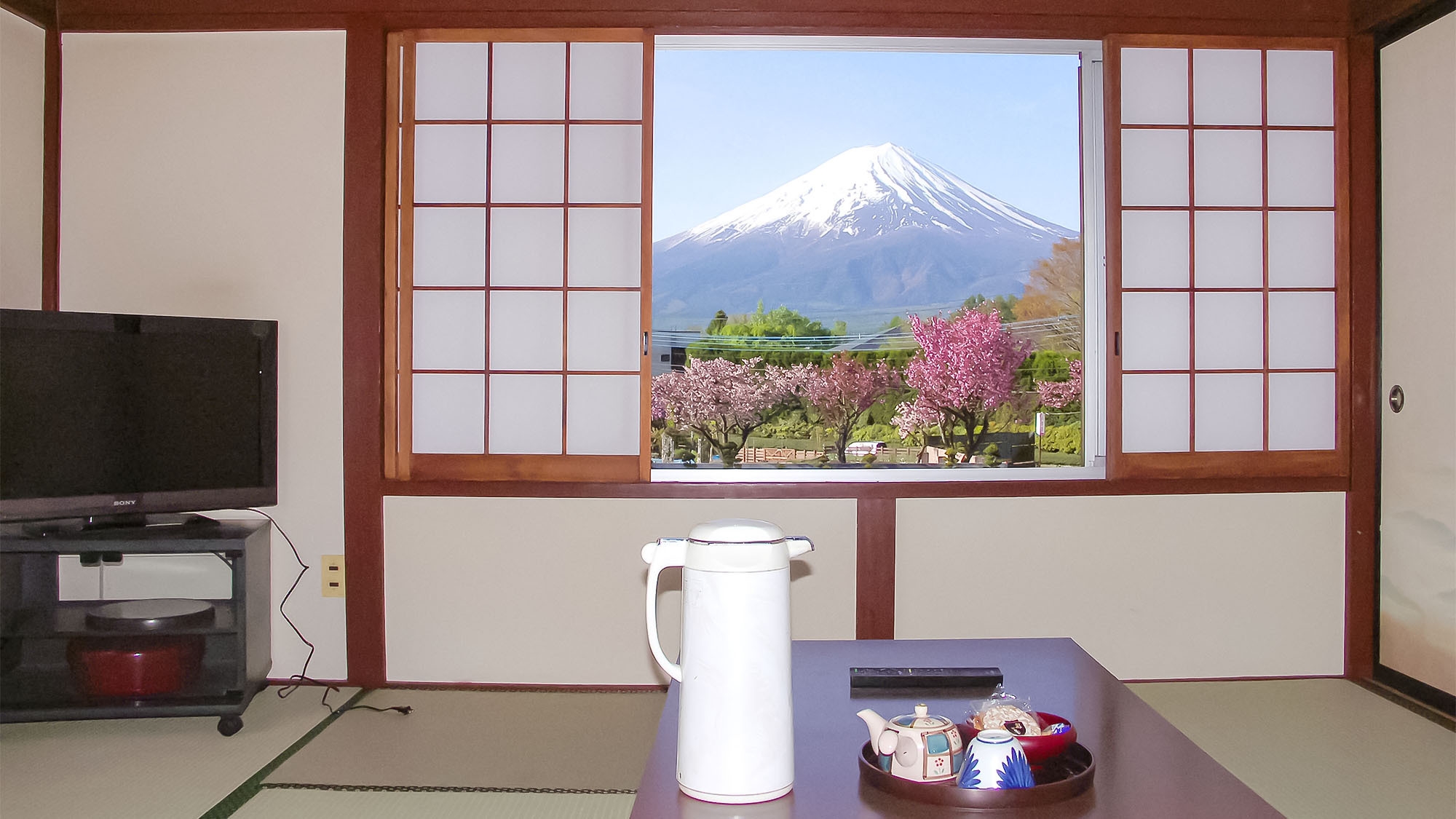 富士山が見える＜和室10畳＞禁煙（無料Wi-Fi）
