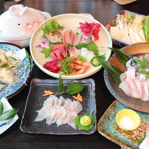 好評につき今年も販売！◎注目◎冬季限定！高級魚クエと南紀の地魚刺身を堪能！お気軽プラン♪