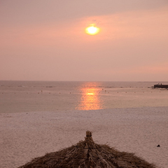 （周辺観光）白良浜夕暮れ