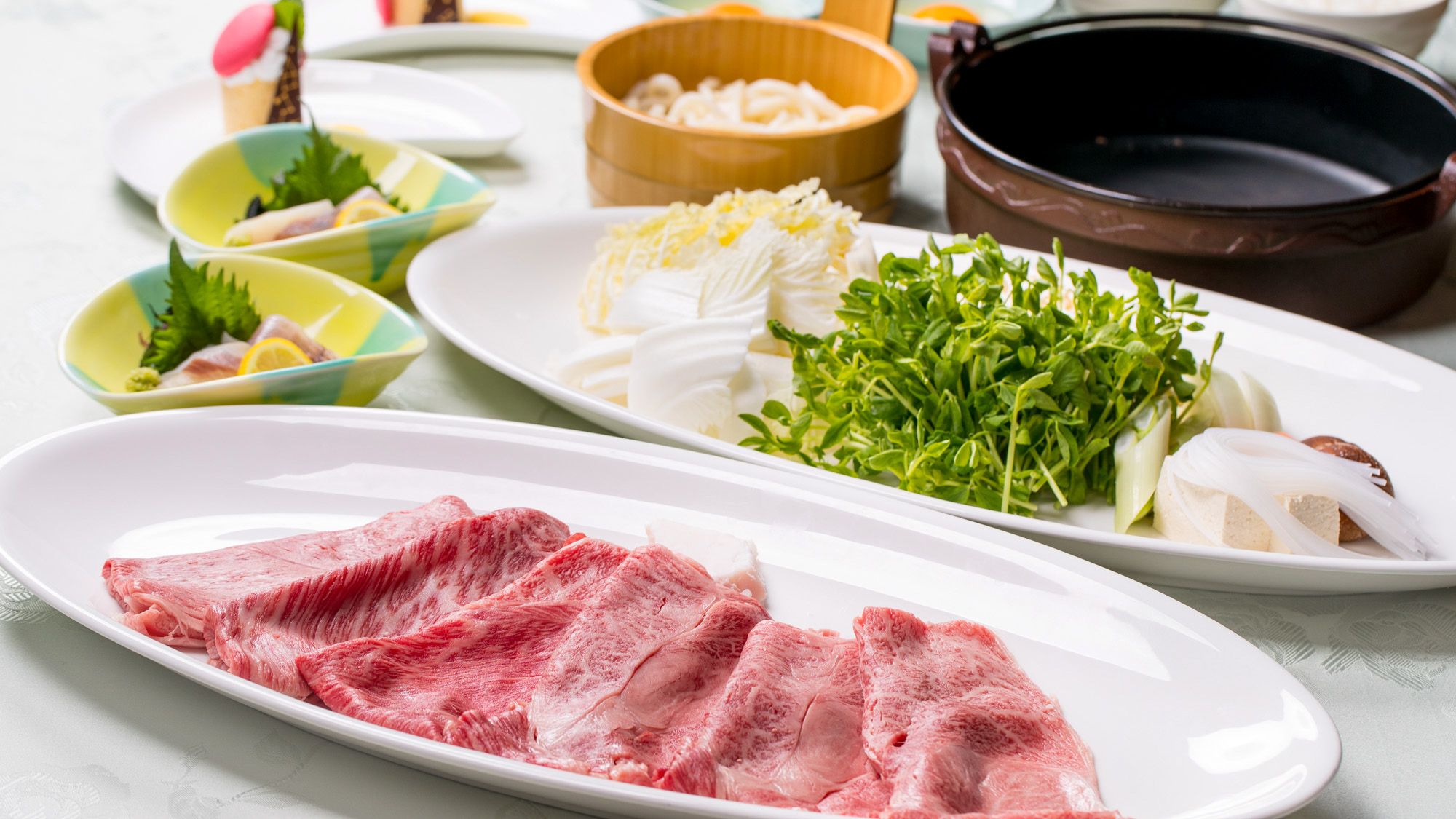 夕食　すき焼きプラン