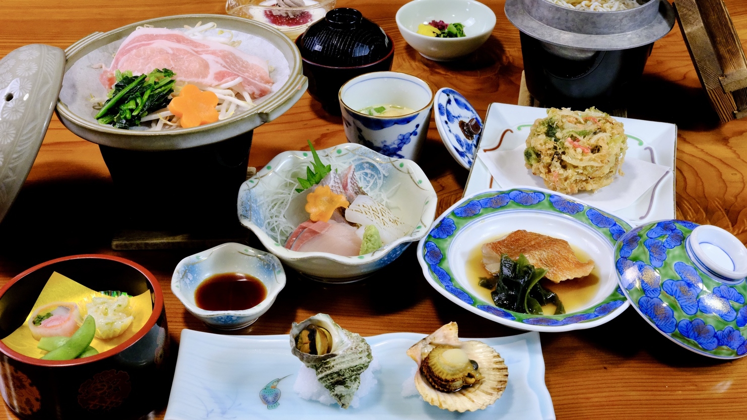 【迷ったらこれ！当館一番人気！】志摩の海の幸♪舟盛り＆さざえ＆桧扇貝付☆海鮮会席プラン＜夕朝食付＞