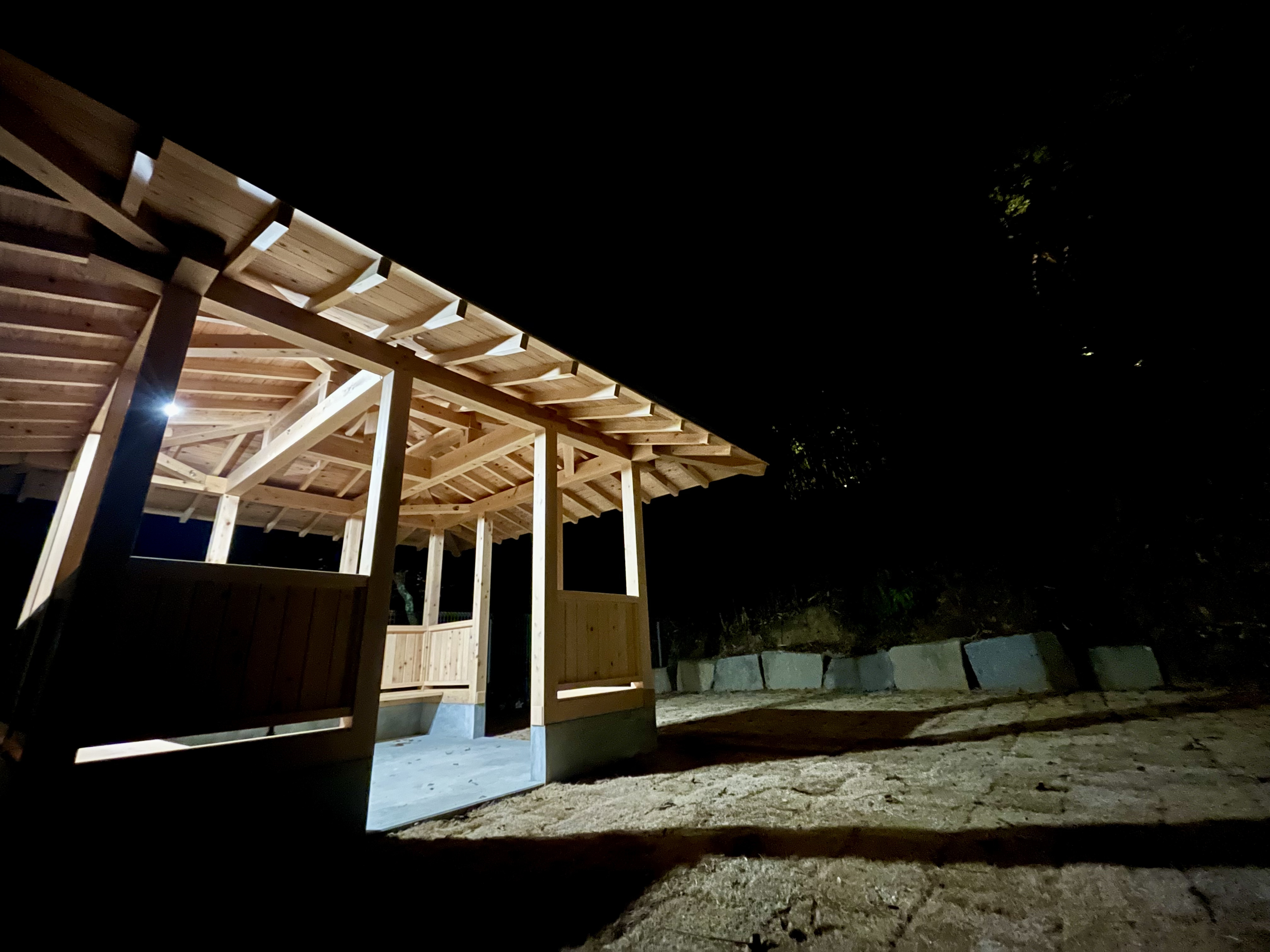 ドッグラン　夜