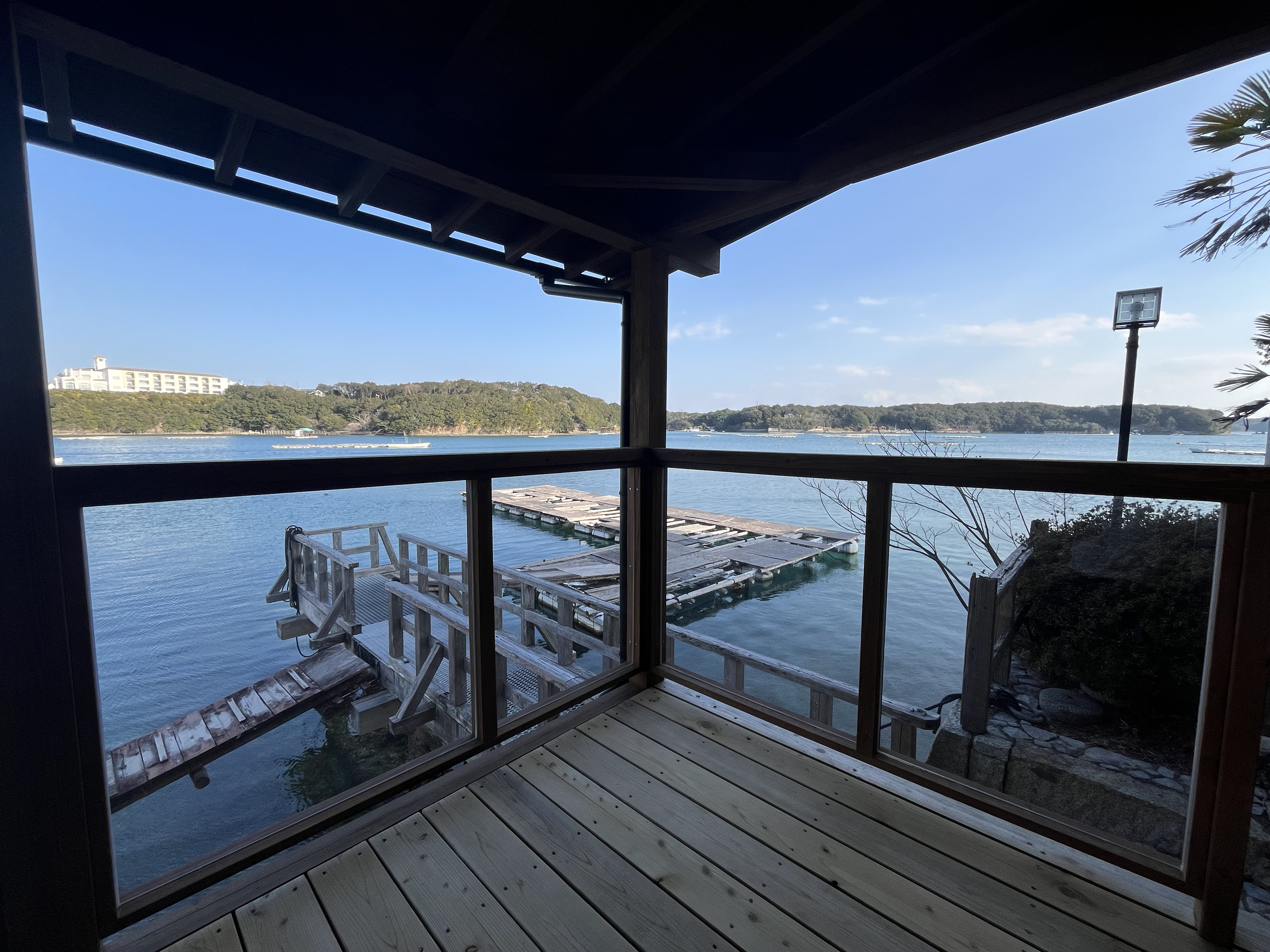 西館特別室「阿古屋」　デッキからの眺め