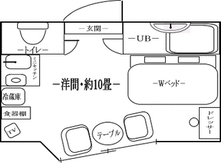 別館・Wベッド１ルームタイプ（カップル専用）