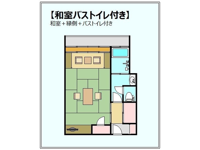 【間取図例】和室標準客室（例）