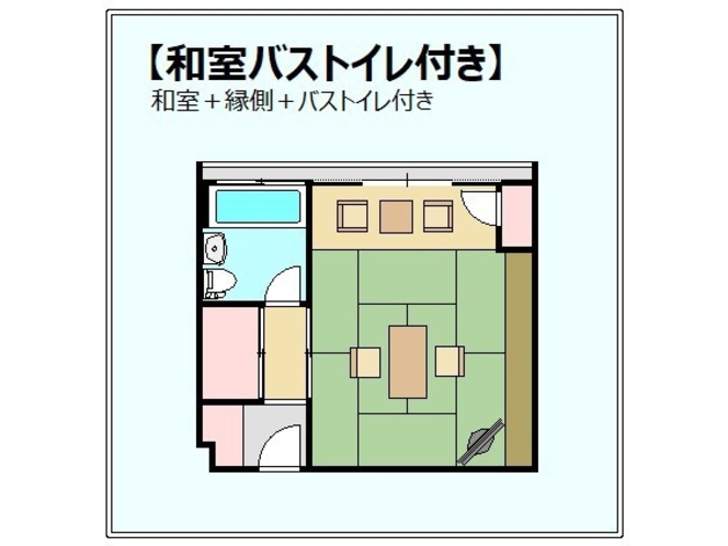 【間取図例】森側客室（例）