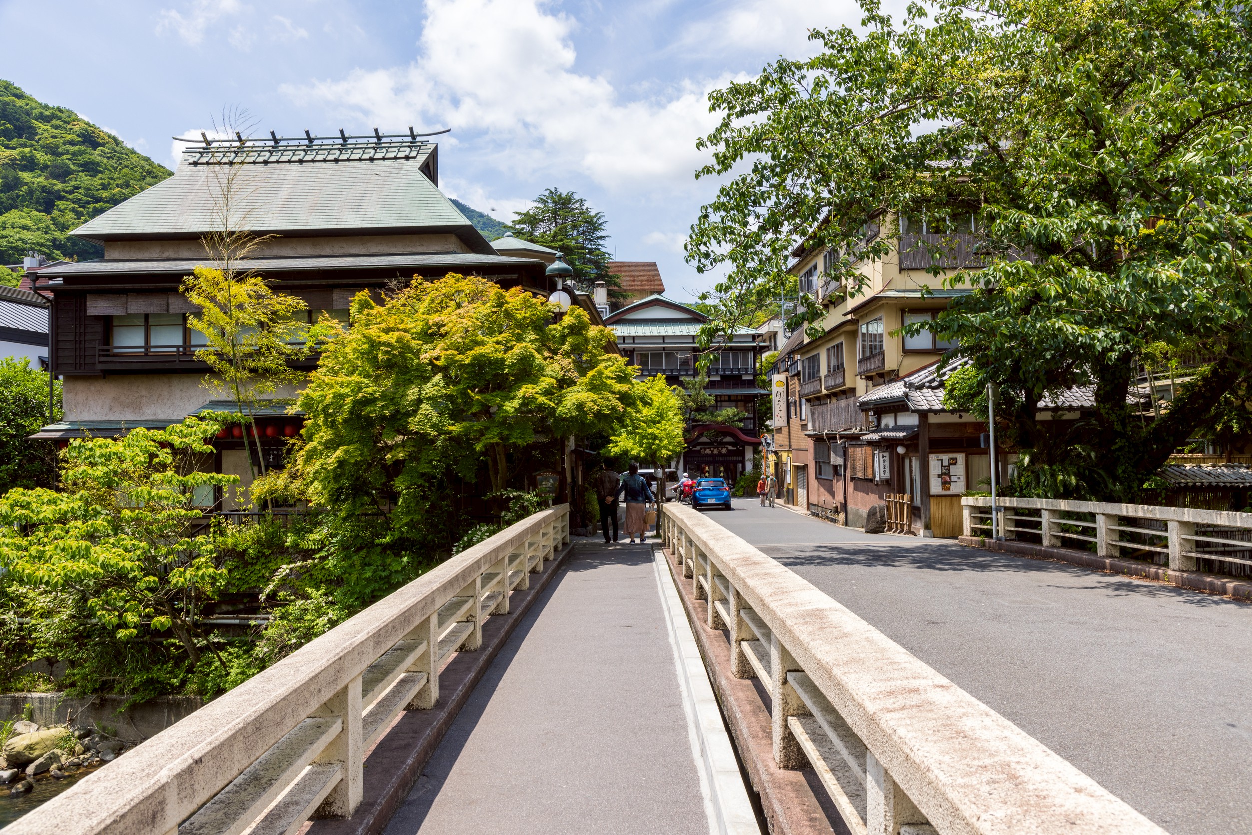 湯本橋からの景色