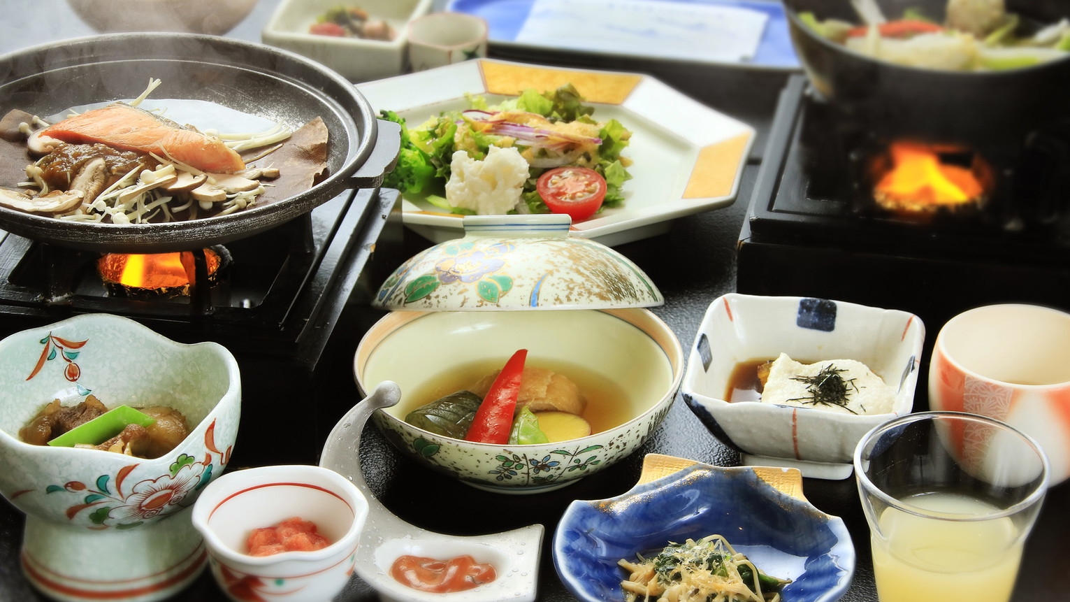 【基本】季節ごと地元で採れた旬な食材を堪能「中松屋スタンダード」／2食付