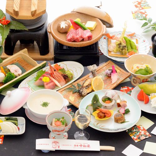 【グレードUP会席】A5ランク信州プレミアム牛サーロイン＆フィレ食べ比べ！＜女将おすすめ＞