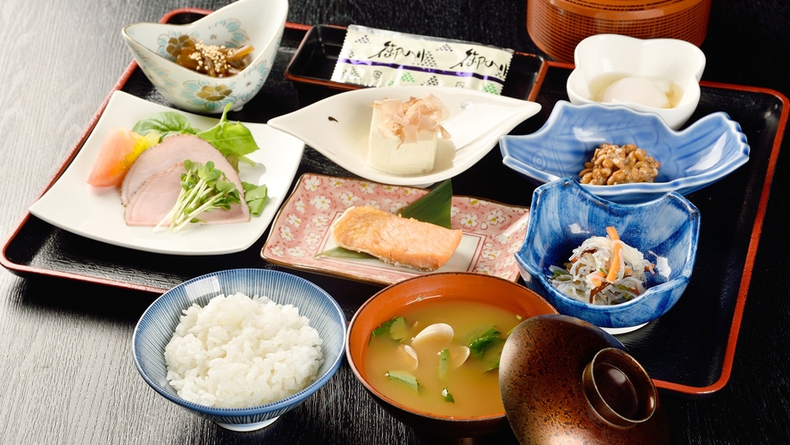 ・温泉旅館で食べる朝食は格別です